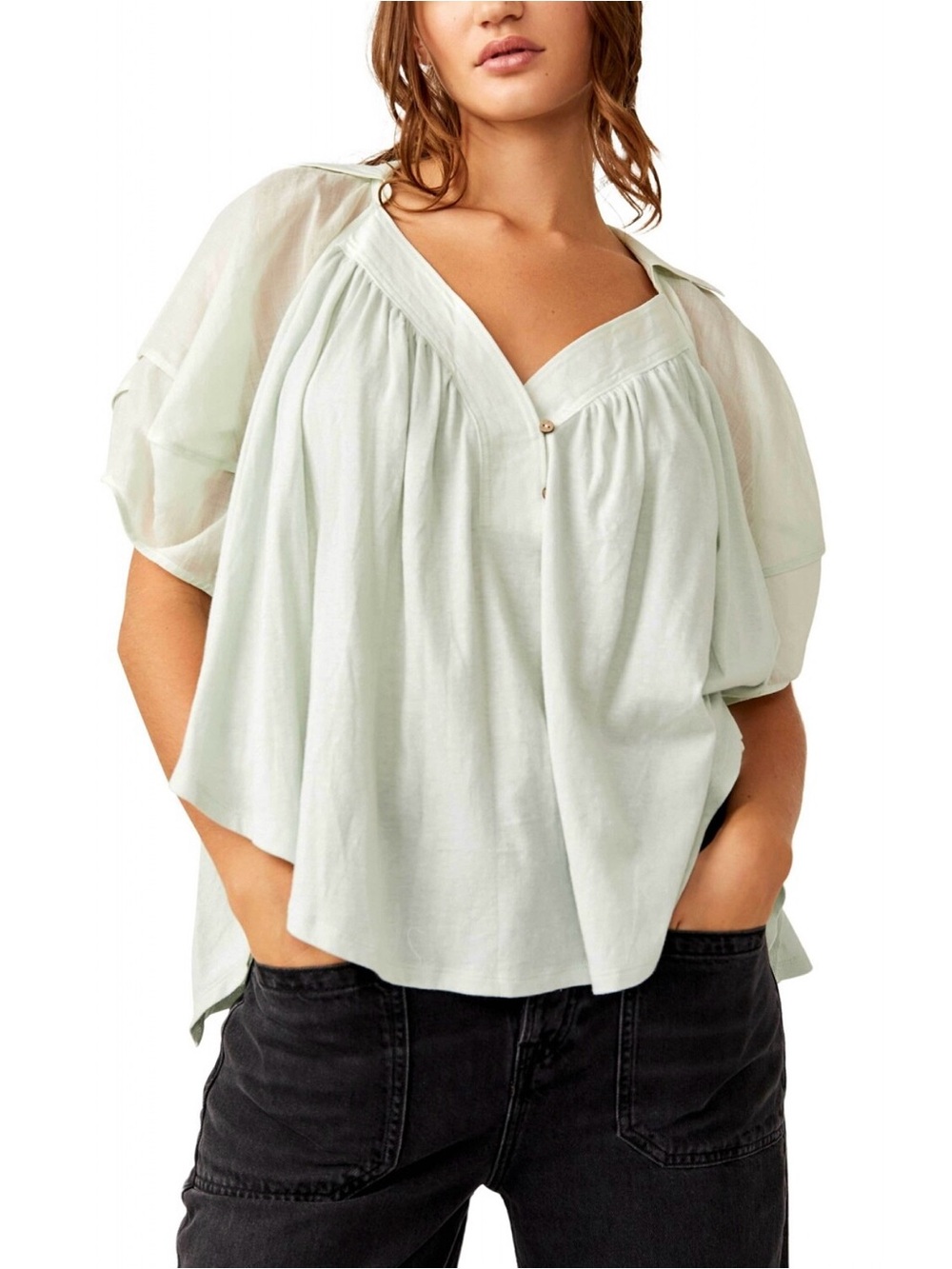 Free people sunray babydoll top
